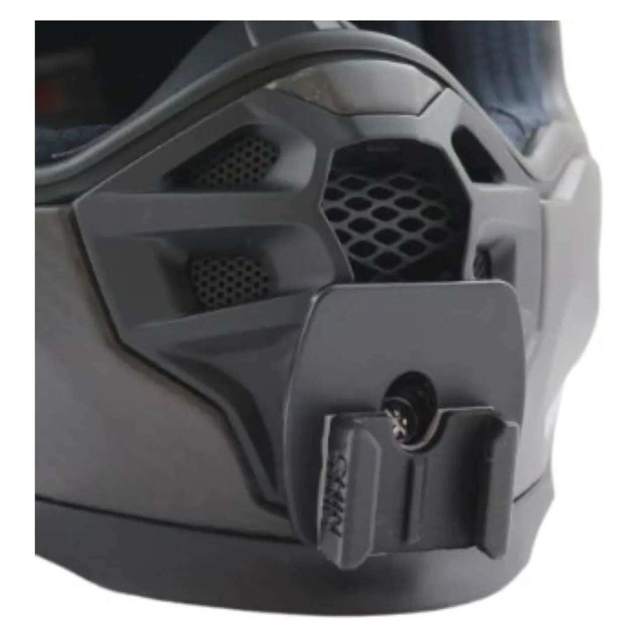 Adf-9000 Air Action Cam Mount Plate (mouth Vent) Black