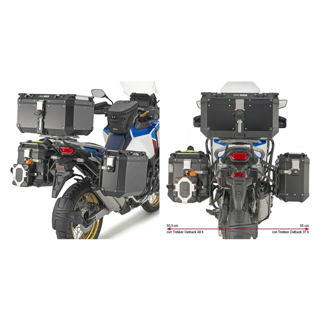 Attacco Portavaligie Laterale Honda Crf1100l Givi Plo1178cam