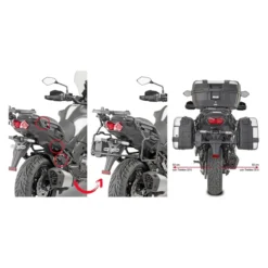 Attacco Portavaligie Laterale Kawasaki Versys1000 Givi Plr4126