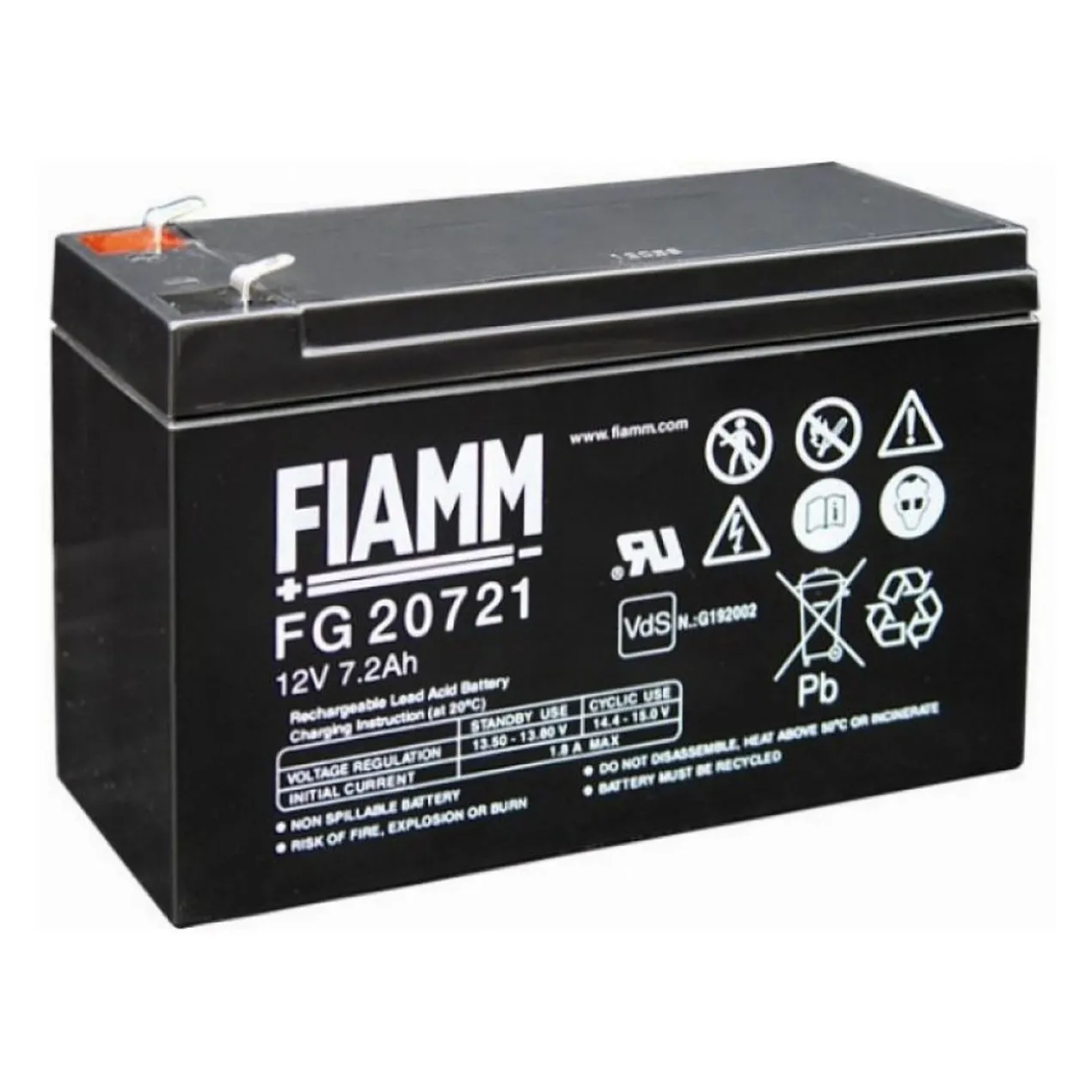 Batteria Al Piombo Fiamm 12v 7,2ah Ricaricabile