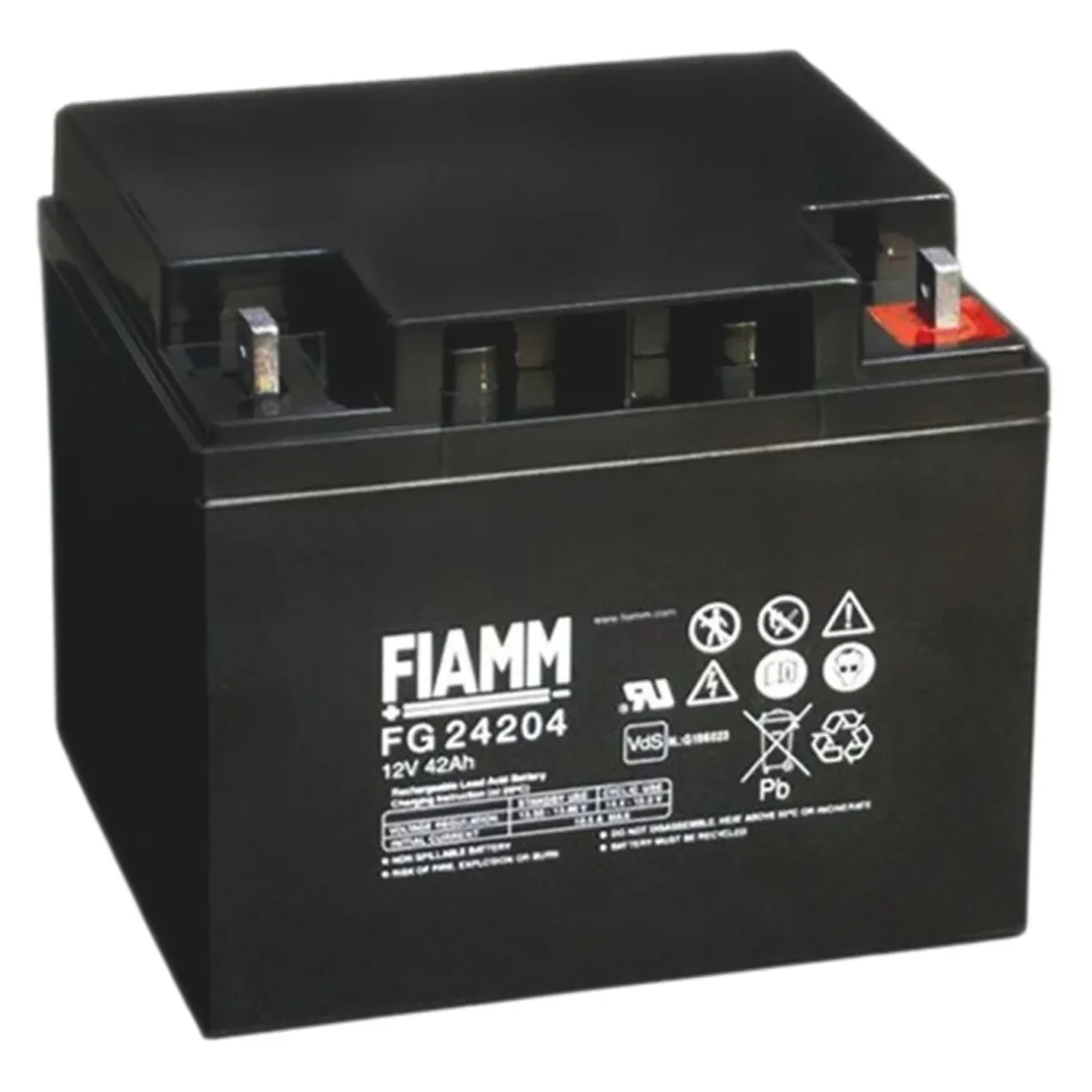 Batteria Al Piombo Fiamm Fg24204 12v 42 Ah Ricaricabile