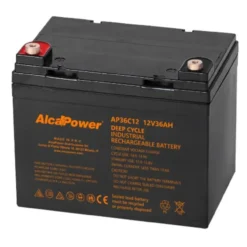 Batteria Al Piombo Ricaricabile AGM CICLICA Per Servizi 12v 36ah