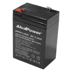 Batteria Al Piombo Ricaricabile AGM Per Servizi 6v 3,2 Ah-(mm) 33x66x