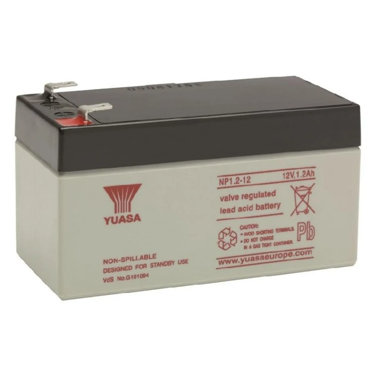 Batteria Al Piombo Yuasa Np1.2-12 1,2ah 12v. Ricaricabile