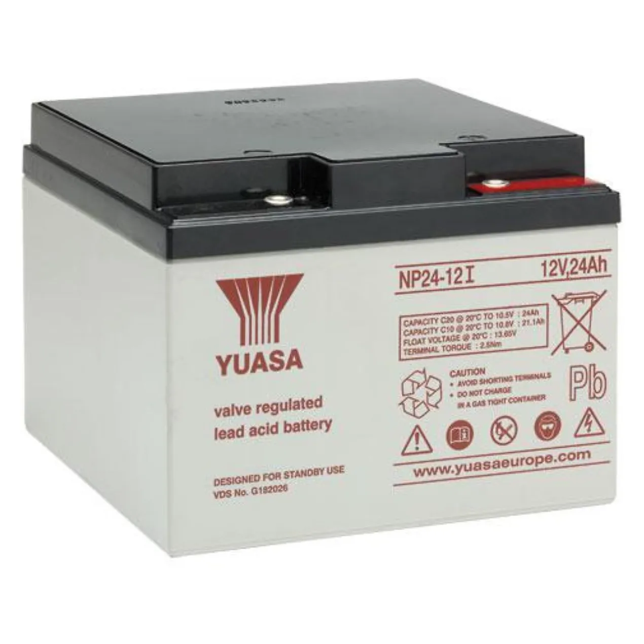 Batteria Al Piombo Yuasa Np24-12 24 Ah 12v Ricaricabile