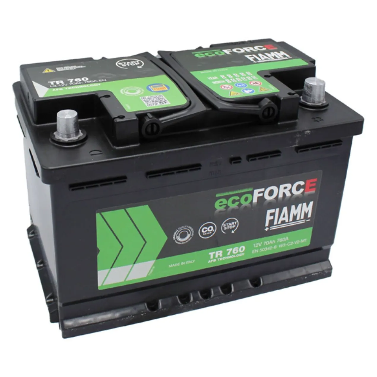 Batteria Auto Fiamm Tr 760 Ecoforce Afb Start/stop L3 Afb 70Ah 720A