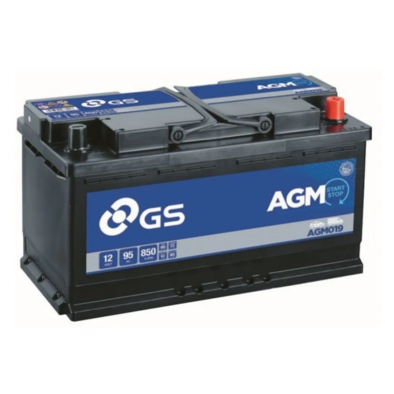 Batteria Auto Start & Stop Gs-yuasa AGM019 95 Ah. 850 A.
