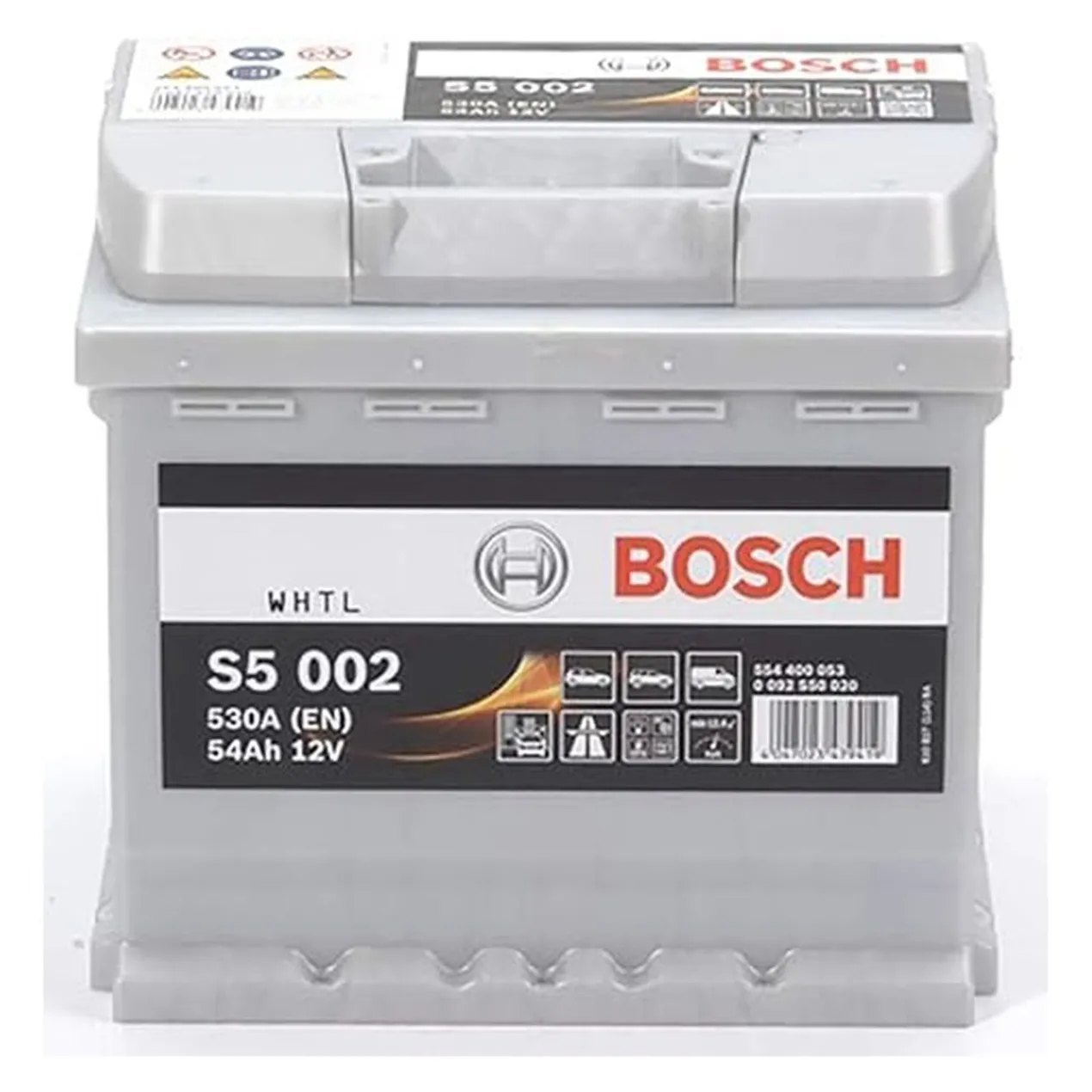 Batteria Bosch S5 002 12 V. 54 Ah. 530 A