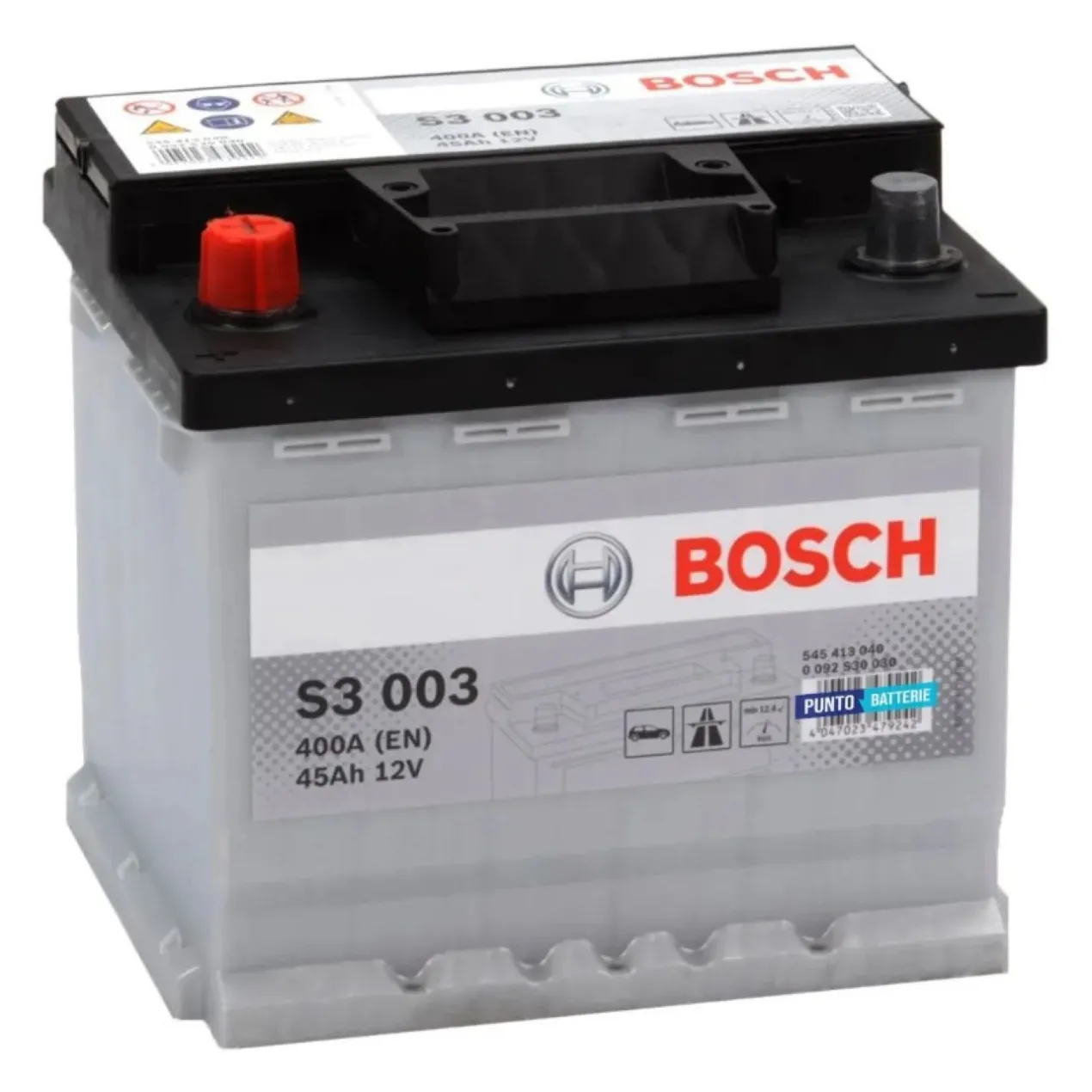 Batteria Bosch S3 003 12 V. 45 Ah. 400 A