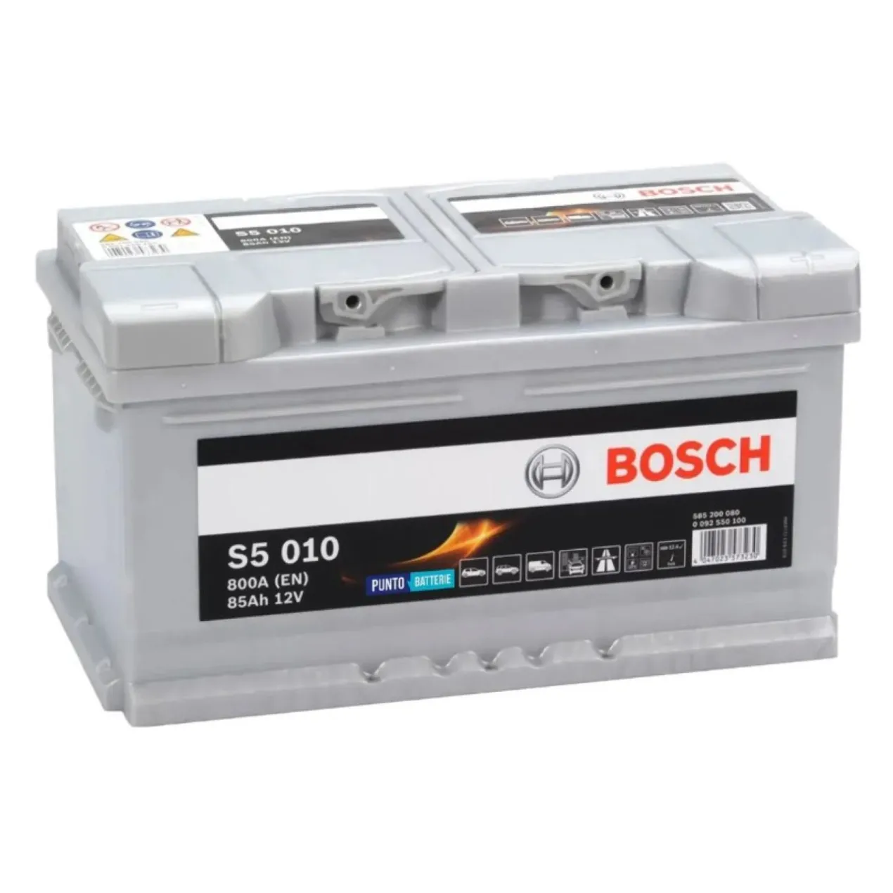 Batteria Bosch S5 010 12 V. 85 Ah. 800 A