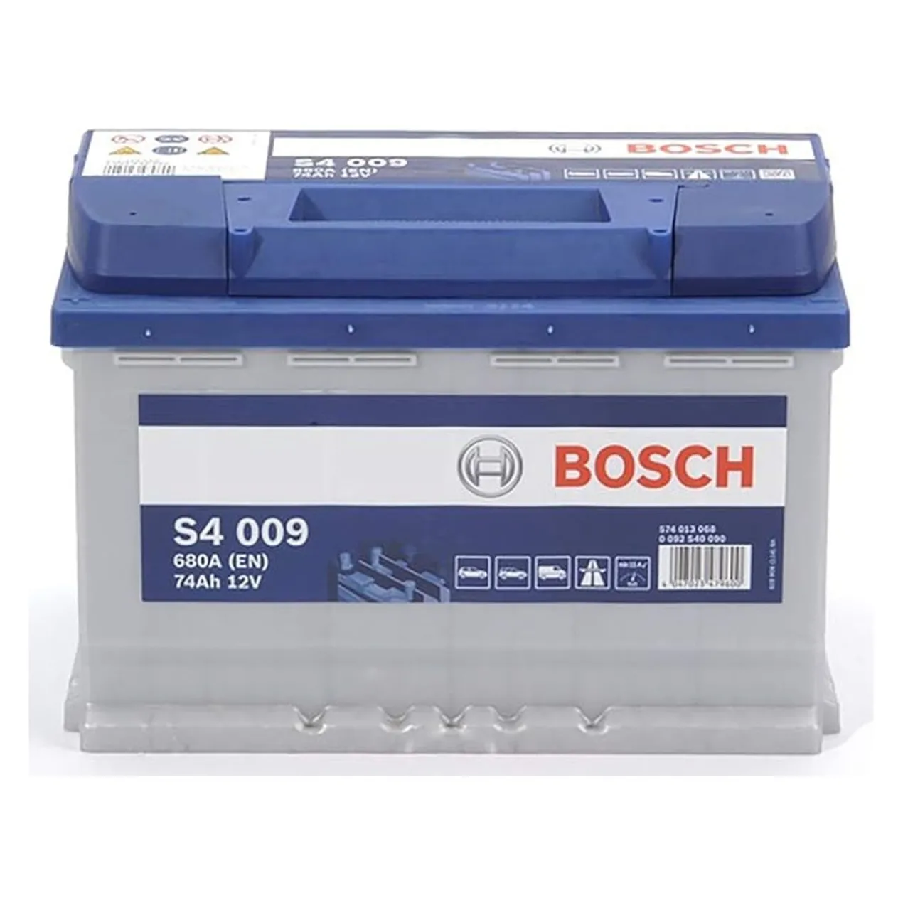 Batteria Bosch S4 009 12 V. 74 Ah. 680 A