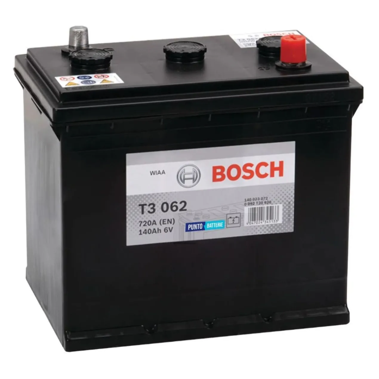 Batteria Bosch T3 062 6 V 140 Ah. 720 A.