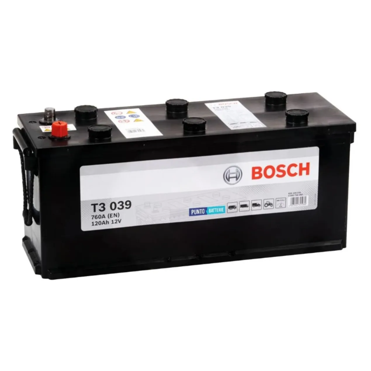 Batteria Bosch T3 039 12 V 120 Ah. 760 A.