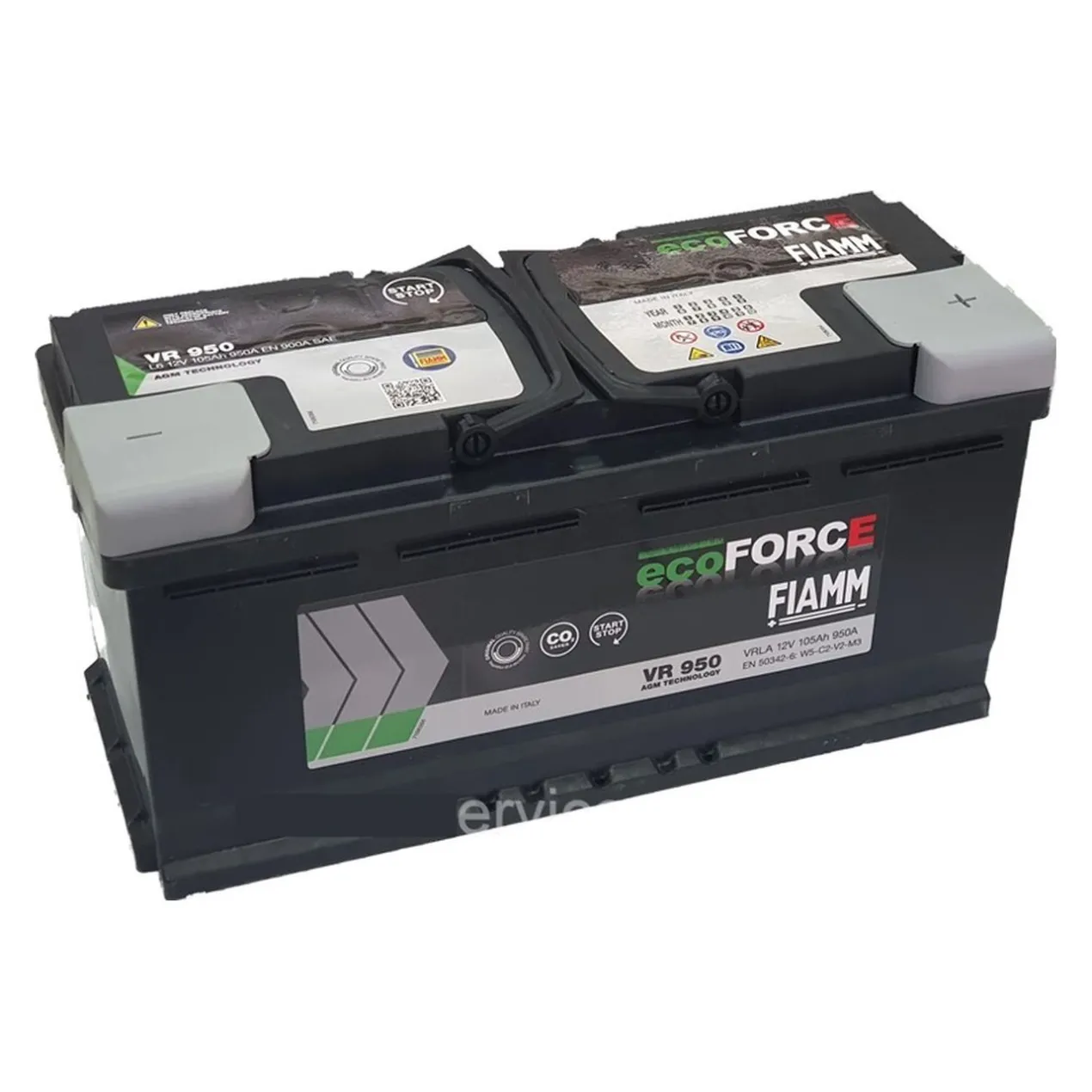 Batteria Fiamm 105 Ah. Ecoforce Agm Vr950