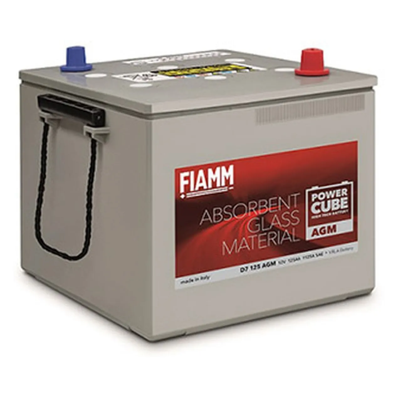 Batteria Fiamm 125 Ah. Powercube D7 125 Agm