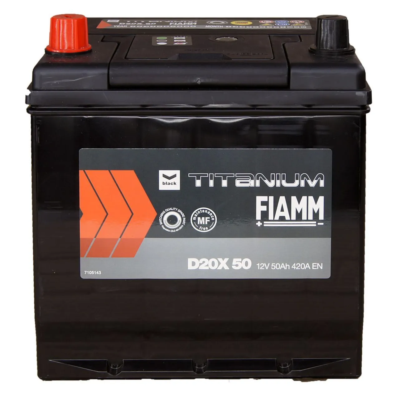 Batteria Fiamm 50 Ah. Titanium Black D20x 50