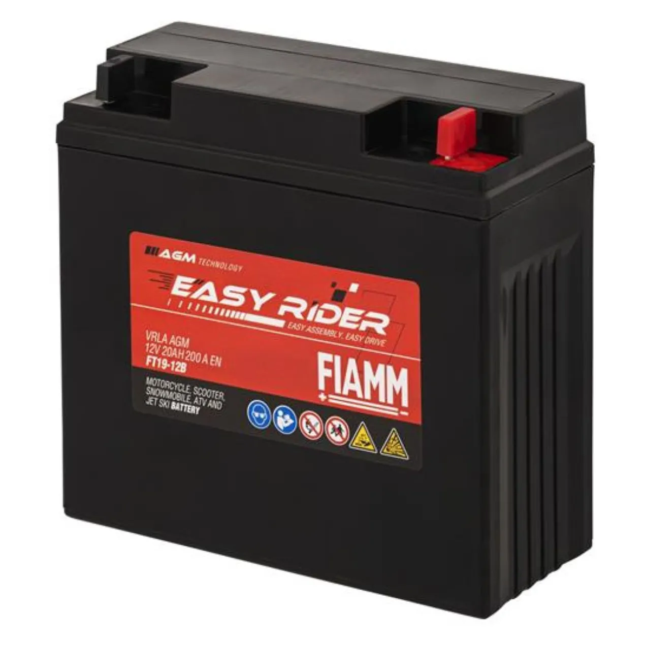 Batteria Fiamm Agm Ft19-12b - G19 12v. 20 Ah.