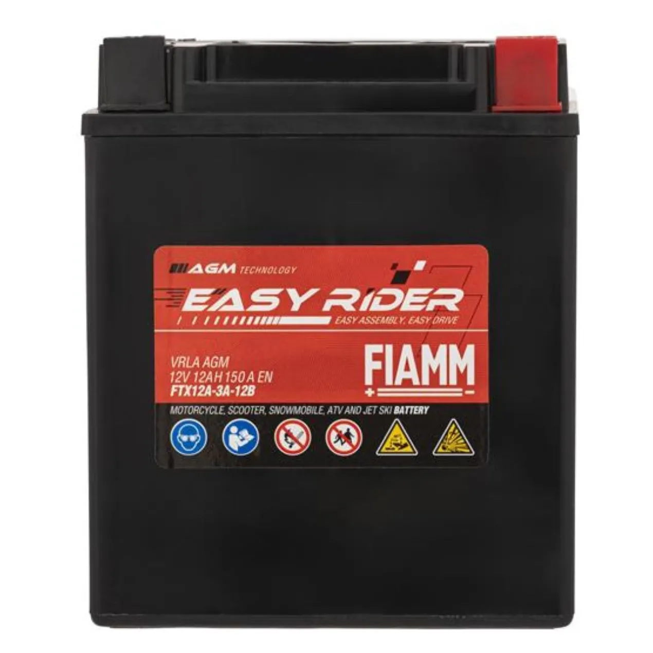 Batteria Fiamm Agm Ftx12a-3a-12b 12v. 12 Ah.