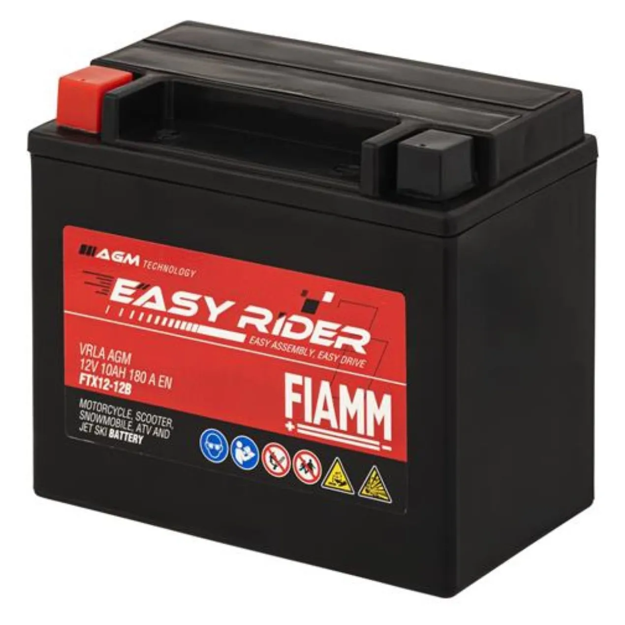 Batteria Fiamm Agm Ftx12-12b - Ytx12-bs 12v. 10 Ah.