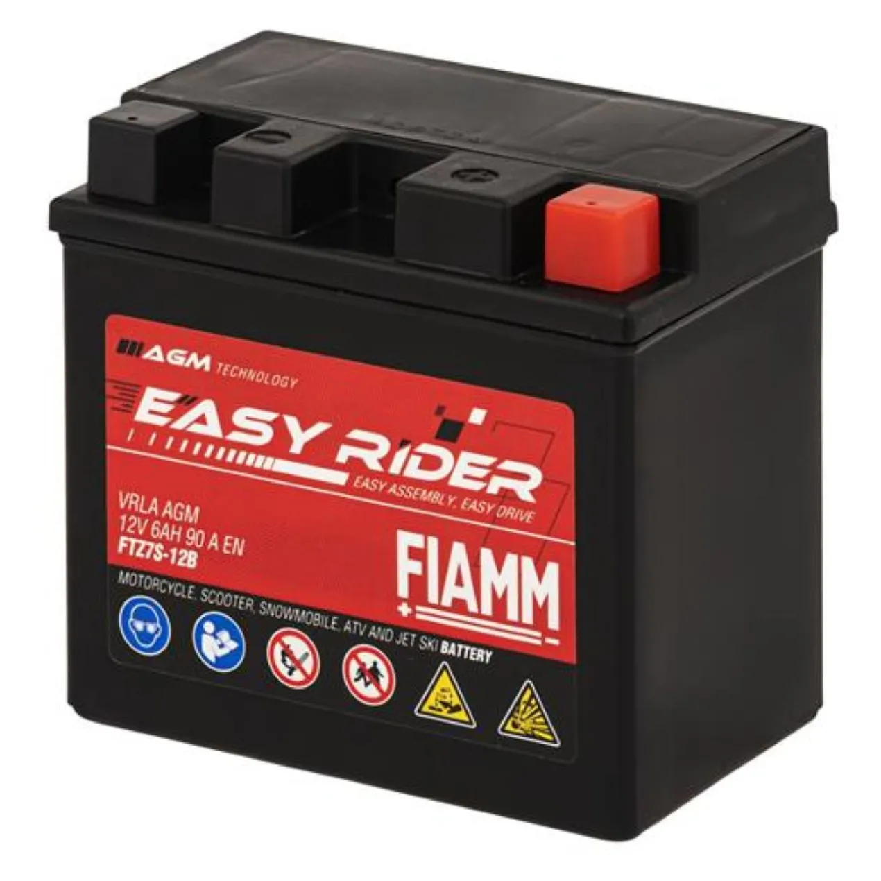 Batteria Fiamm Agm Ftz7s-12b - Ytz7s 12v. 6 Ah.
