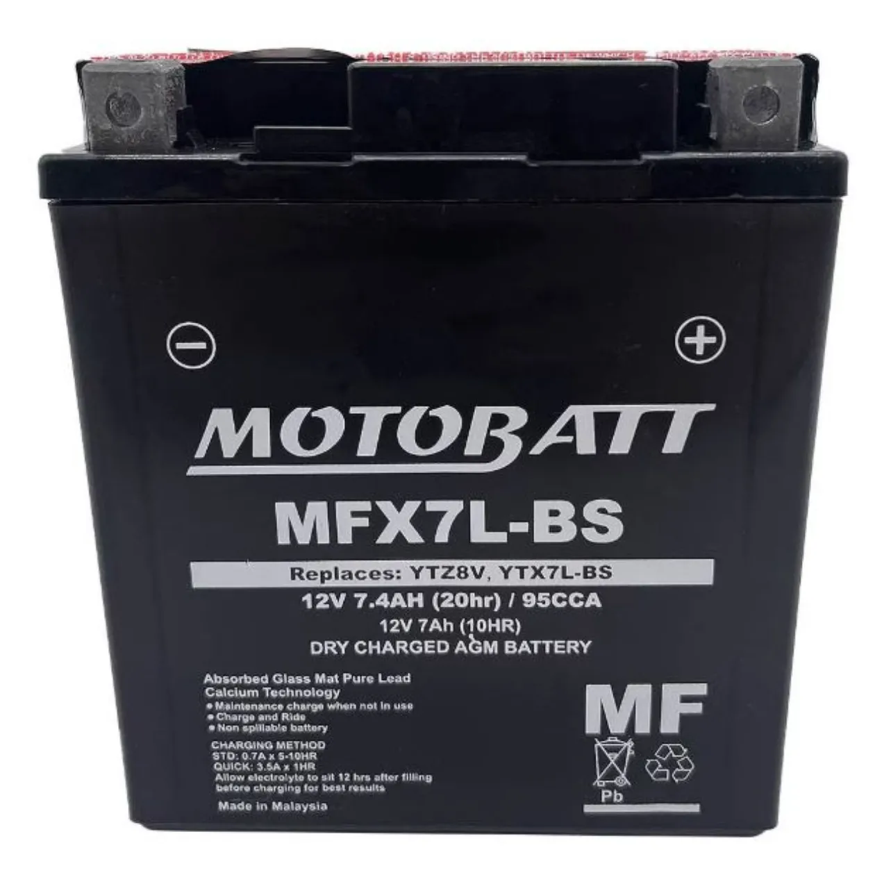 Batteria Motobatt Mtx7l Gel Precaricata Sigillata