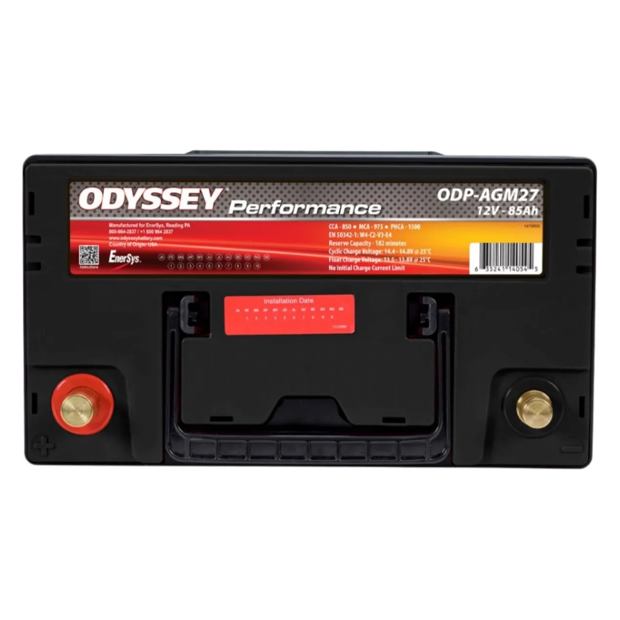 Batteria Odyssey Odp-agm27 (ex 27-850) Agm Performace Auto 85 Ah.