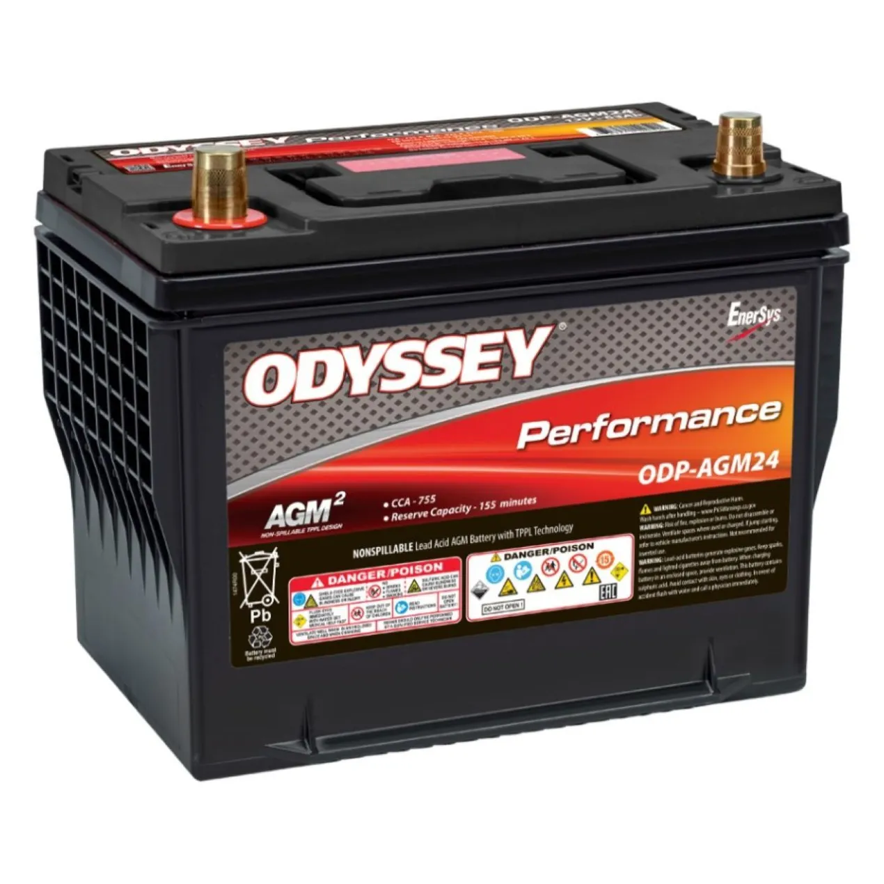 Batteria Odyssey Odp-agm24 (ex 24-725) Agm Performace Auto 63 Ah.