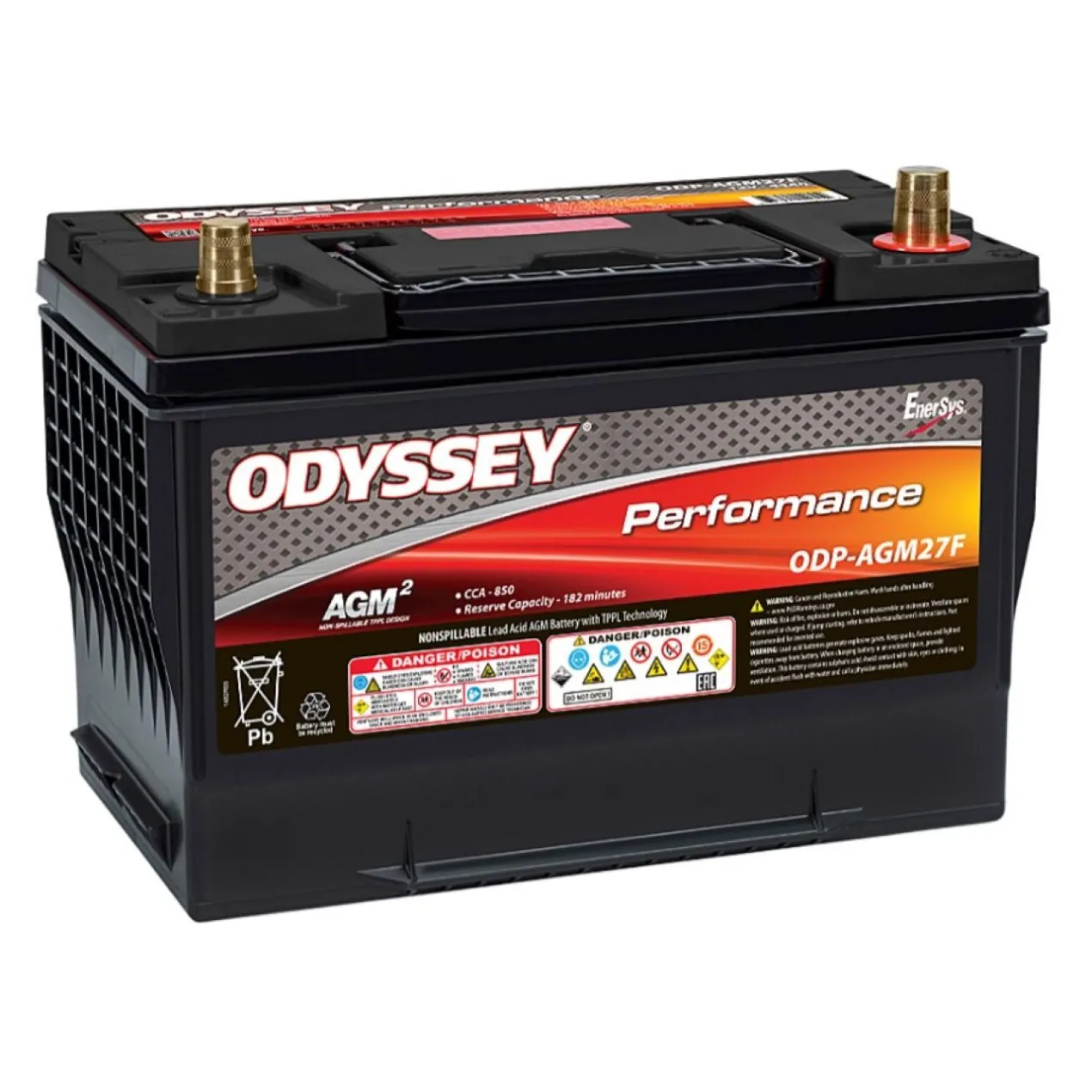 Batteria Odyssey Odp-agm27f (ex 27f-850) Agm Performace Auto 85 Ah.