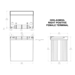 Batteria Odyssey Ods-agm30l Agm Extreme Series 28 Ah.