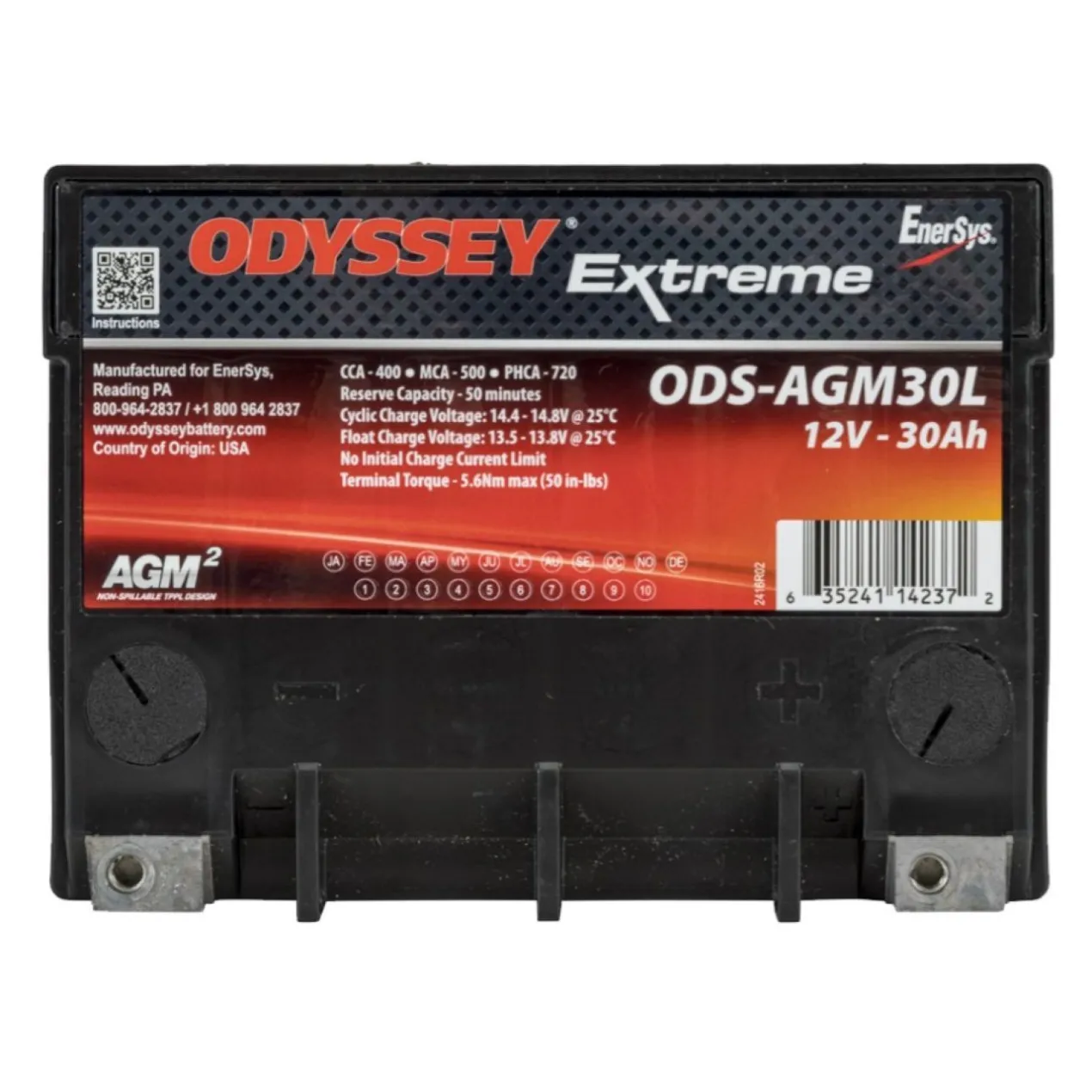 Batteria Odyssey Ods-agm30l Agm Extreme Series 28 Ah.