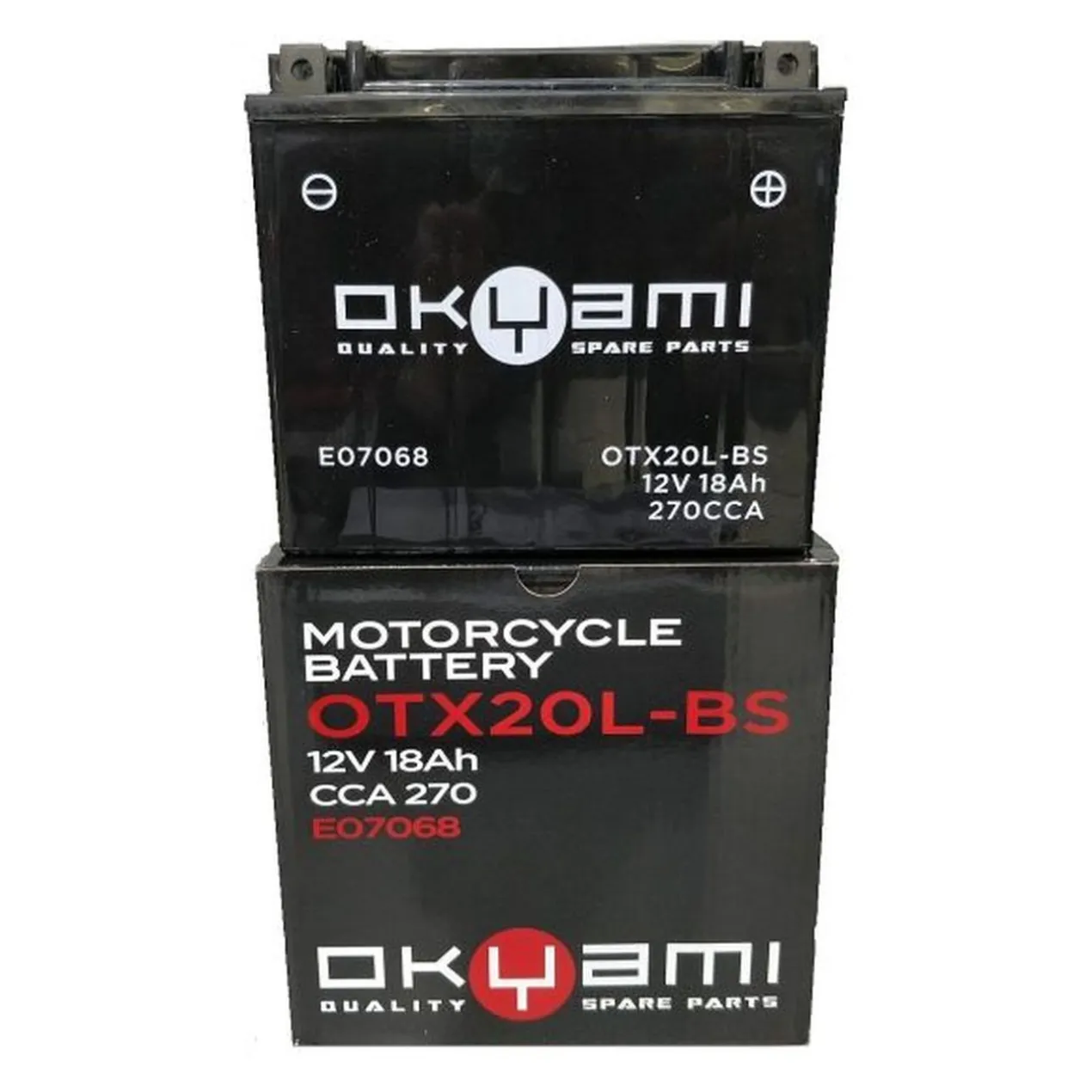 Batteria Okyami Otx20l-bs - Pronta All'uso