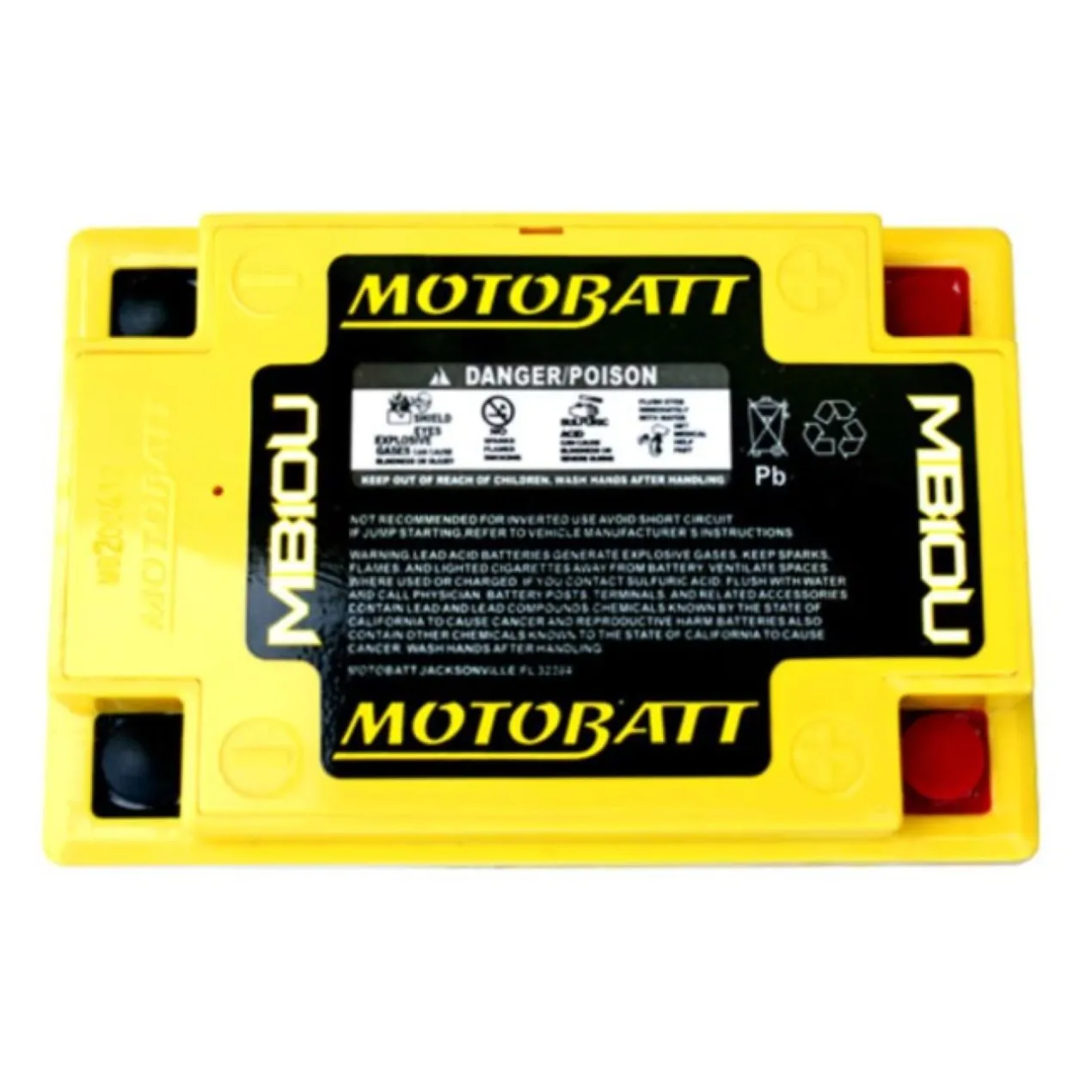 Batteria Potenziata Agm Motobatt 14,5 Ah Mb10u