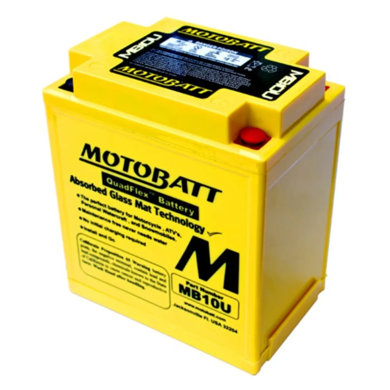 Batteria Potenziata Agm Motobatt 14,5 Ah Mb10u