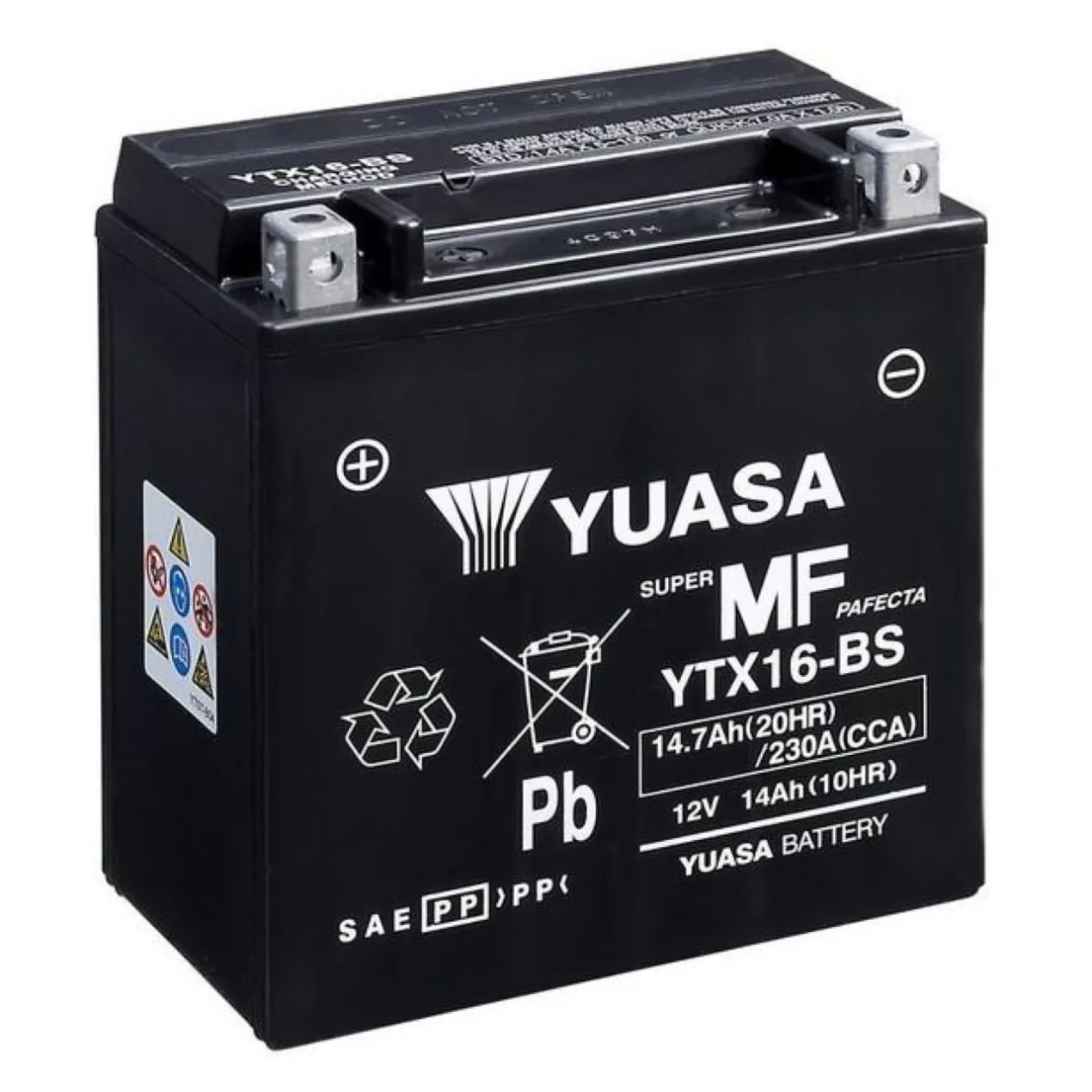 Batteria Yuasa Ytx16-bs - Pronta All'uso