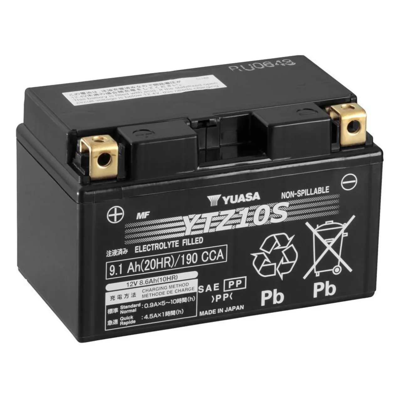 Batteria Yuasa Ytz10s - Pronta All'uso