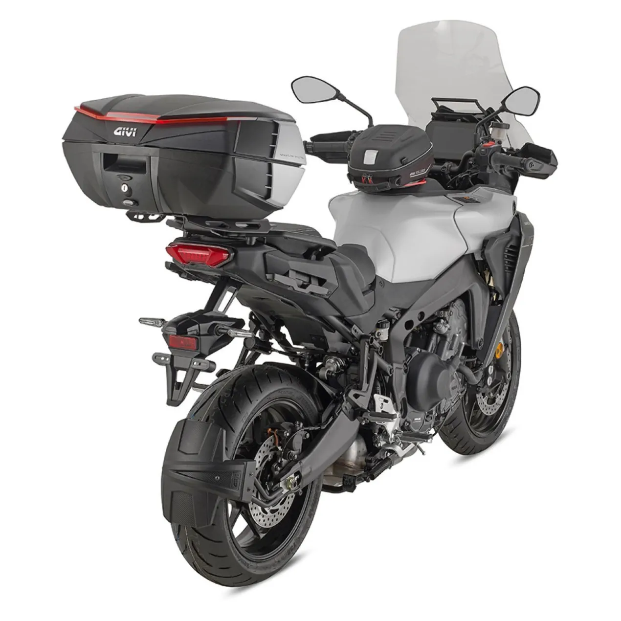 Bauletto Givi V49n Monokey 49lt Catadiottri Rossi