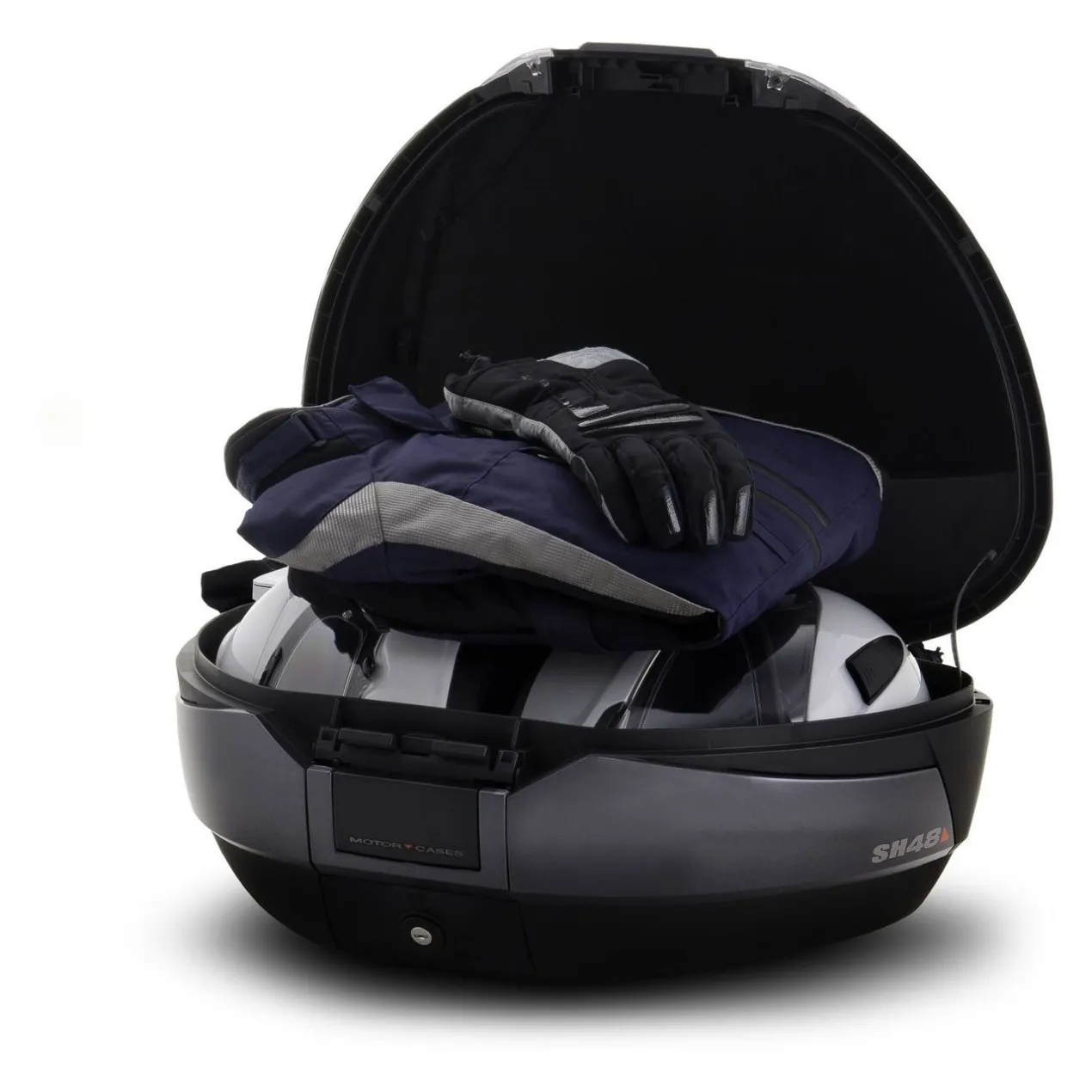 Bauletto Shad Sh48 + Cover In Carbonio + Schienalino