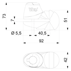 Blocca Disco Viro Armadillo 10 Mm Cromo