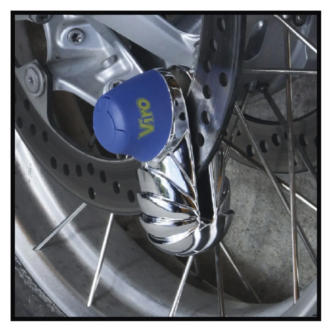 Blocca Disco Viro Armadillo 5,5 Mm Cromo