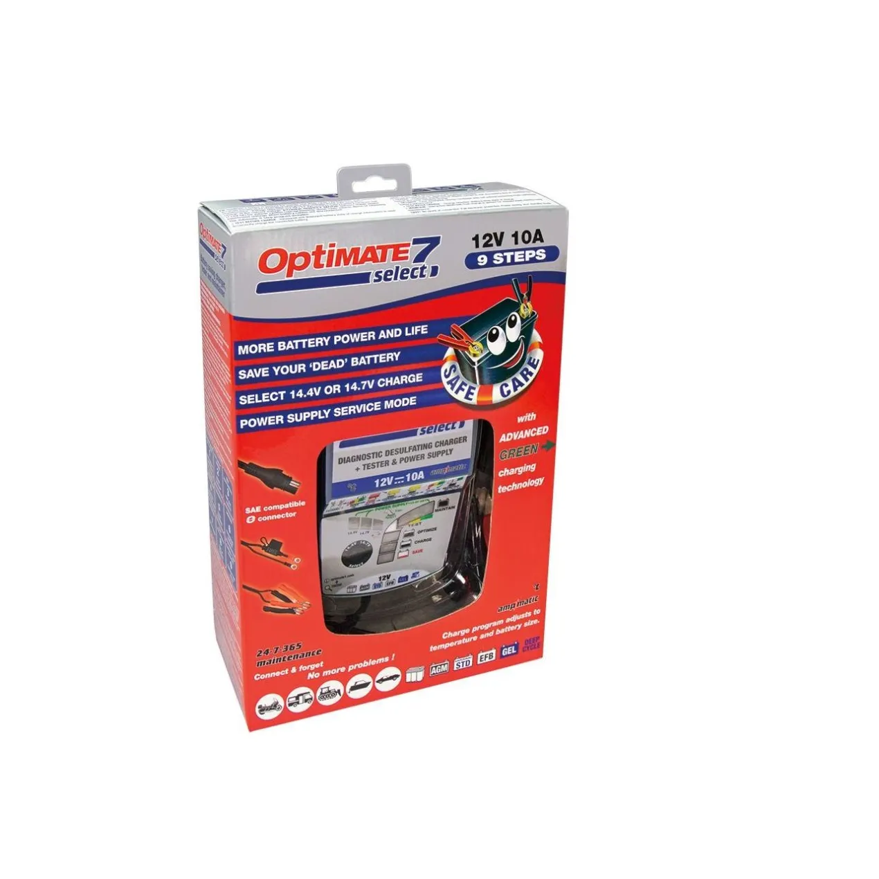 Caricabatterie Optimate 7 Select 12v/10a