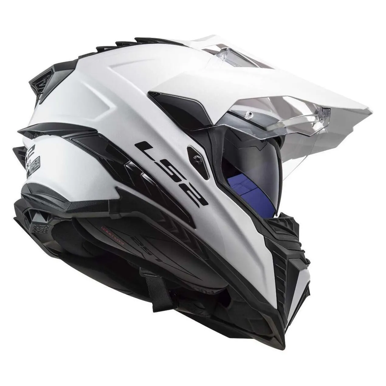 Casco Adventure Ls2 Mx701 Explorer Solid White