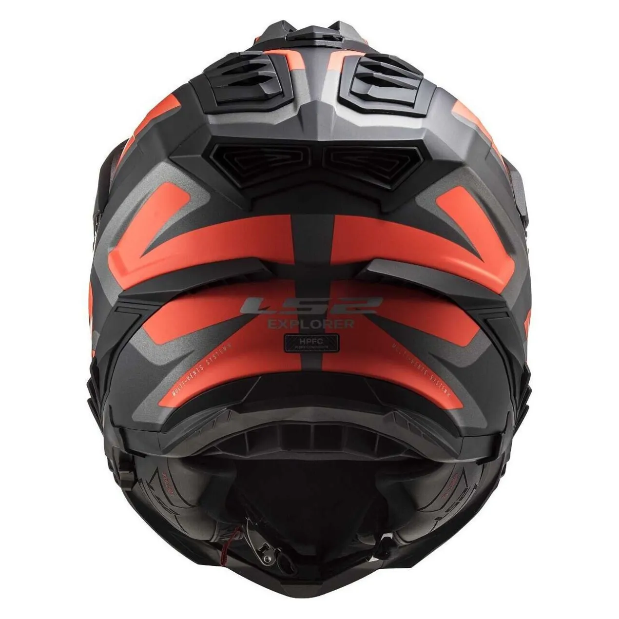 Casco Adventure Ls2 Mx701 Explorer Alter Matt Black Fl.orange