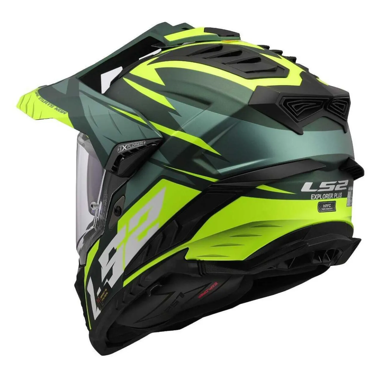 Casco Adventure Ls2 Mx701 Explorer Spire Green H-v Yellow