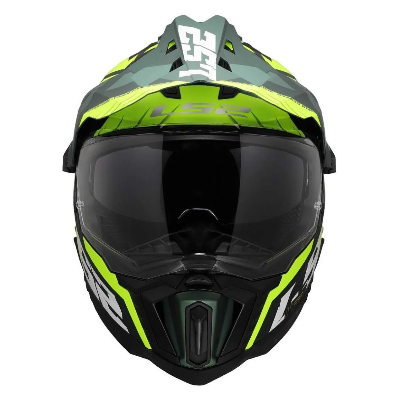 Casco Adventure Ls2 Mx701 Explorer Spire Green H-v Yellow