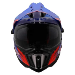 Casco Adventure Ls2 Mx701 Explorer Hexa White Blue Red