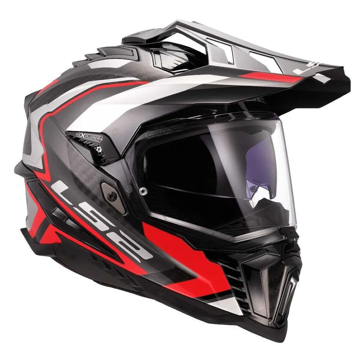 Casco Adventure Ls2 Mx701 Explorer C Frontier II Red
