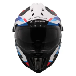 Casco Adventure Ls2 Mx701 Explorer C Frontier II White Blue
