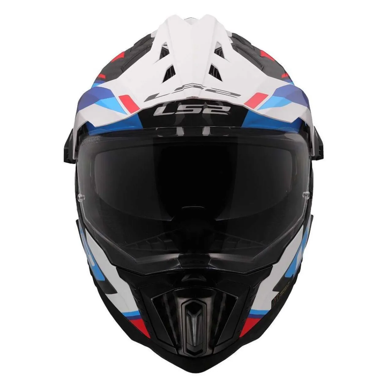 Casco Adventure Ls2 Mx701 Explorer C Frontier II White Blue