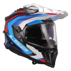 Casco Adventure Ls2 Mx701 Explorer C Frontier II White Blue