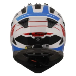 Casco Adventure Ls2 Mx702 Pioneer II Namib White Blue Red